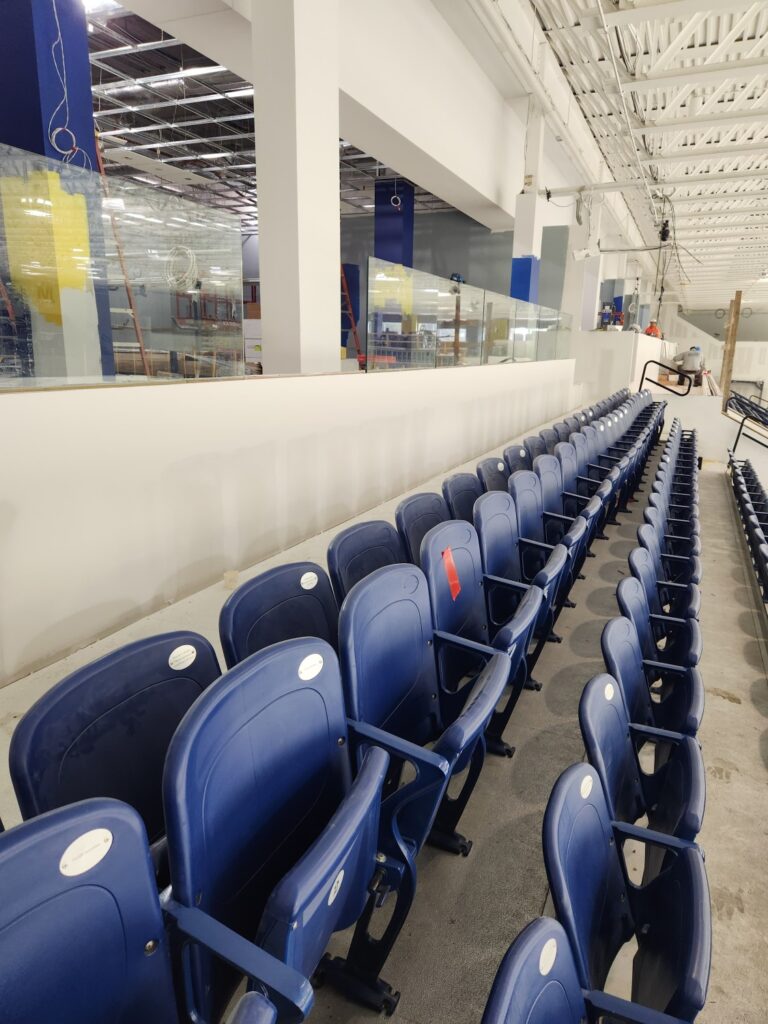 View of Seating In Front of Renovated and Repositioned Blue Line Club